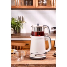 Allians Krem Ekru Çay Makinesi 1745H, Pratik ve Şık Kullanım Sağlar