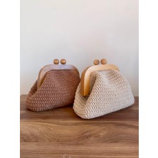 Rabika Simli Makrome Clutch Çanta