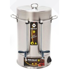 Allians Çevirmeli Çelik Bardaklık ve Çay Makinesi Seti, Şık ve Kullanışlı Tasarım