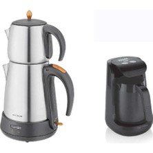 Allians Elektrikli Çelik Çay ve Kahve Makinesi Seti, Pratik ve Şık Tasarım