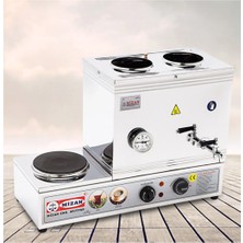 Allians 30L Çay Kazanı ve Demlikli Elektrikli Kahveci, Pleytli, Güçlü ve Dayanıklı