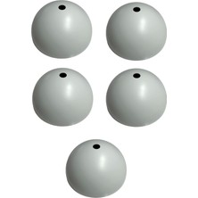 PremiumPort 10CM Beyaz Tavan Rozansı (5 Adet) Sarkıt Avize ve Duy Için