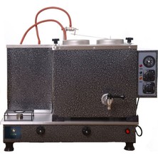 Allians 2’li Gri Boyalı Çay Ocağı, Doğalgazlı, Ce Onaylı, Gaz Emniyet Kilitli