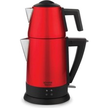 Allians Elektrikli Çay Makinesi, Kırmızı, Hızlı Demleme, Pratik Kullanım