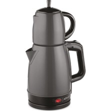 Allians 1600W Çay Makinesi, Antrasit, Modern Tasarım, Kolay Kullanım