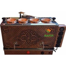 Allians Bakır 4 Demlikli Elektrikli Çay Makinesi A++ Safir Çay Kazanı