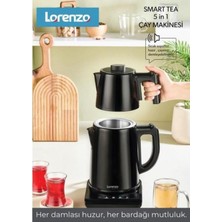 Allians Çok Fonksiyonlu Akıllı Çay Makinesi, Siyah, Kolay Kullanım