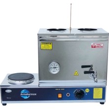 Allians Inox 30 Lt Pleytli Çay ve Kahve Kazanı, Sanayi Tipi, Dayanıklı ve Şık