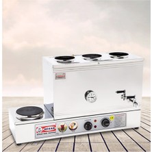 Allians Elektrikli Çay Kazanı Pleytli 40 Lt, Demlikli, Kahveci, Dayanıklı ve Pratik