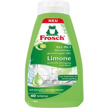 Frosch Yeşil Limonlu Bulaşık Deterjanı Jel 650 Ml, 40 Yıkama, Temizlik, Yağ Çözücü ve Parlatıcı