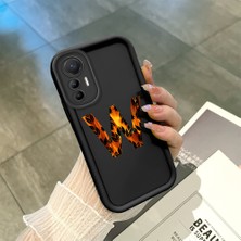 HONTINGA Xiaomi Mi 13 Lite ile Uyumlu Kılıfı Düşüme Önleyici Basitlik Anti Düşme Kamera Korumali Harf W ve Harf x Siyah Desen Yumuşak Silikon Telefon Kılıfı Kadın ve Erkek Için Uygundur K2-0367