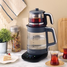 Allians Pratik Çay Makinesi, Antrasit Renkli, Hızlı Demleme Özelliği