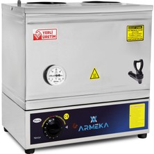 Allians 30 Litre Platin Çay Kazanı, Pleytsiz Plastik Musluklu, Hızlı ve Kolay Kullanım