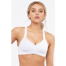 Nike Rival Dri Fit High Support Sports Bra Kadın Yüksek Destekli Spor Sütyeni Beyaz