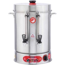 Allians Ikazlı Metal Musluklu Çay Makinesi 160 Bardak 15 Litre 1750 W Profesyonel