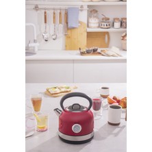 Allians Retro Su Isıtıcısı 2202, Kırmızı, 2200W, Şık ve Kullanışlı Tasarım