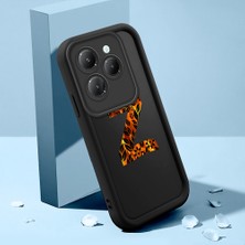 HONTINGA Infinix Hot 40 ile Uyumlu Kılıfı Düşüme Önleyici Basitlik Anti Düşme Kamera Korumali Harf Y ve Harf Z Siyah Desen Yumuşak Silikon Telefon Kılıfı Kadın ve Erkek Için Uygundur K2-0368