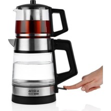 Allians Cam Gövdeli Demli Çay Makinesi, Şık ve Kullanışlı Tasarım