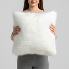 Ratemo Mobilya Elite Peluş Dekoratif Kırlent Kılıfı – 45X45 cm - Peluş Kırlent Kılıfı