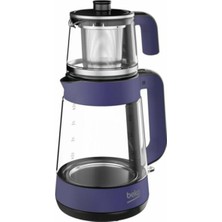 Beko Mor 1900W Cam Demlikli Çay Makinesi, 500+ L Resmi Distribütör Garantili