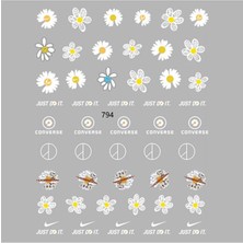 Pop Beauty Nail Art Tırnak Süsleme Sticker, Tırnak Dövmesi, Tırnak Tattoo