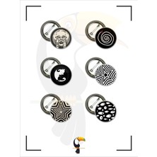 Gotik Estetik 6'lı Rozet Seti