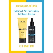 The Fair. Multi Vitamin Jel Tonik 100 ml ve Hyalüronik Asit Nemlendirici Cilt Bakım Serumu 30 ml
