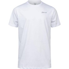 2AS Admin Erkek Sıfır Yaka Siyah T-Shirt Beyaz