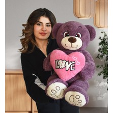 Özgüner Oyuncak Sevgililer Günü Için Sevgiliye Hediye Kalp Yastıklı Love Yazılı Peluş Ayıcık
