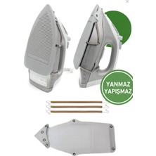 Feyza Design Silikon Yanmaz Ütü Taban Koruyucu, Isı Dayanıklı ve Hassas Kumaşlar Için