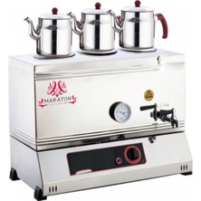 Allians Elektrikli Üç Demlikli 60'lık Çay Kazanı, Pratik ve Şık Tasarım