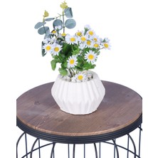 Yapay Çiçek Sitesi Beton Saksıda Yapay Çiçekli Tanzimler Model 6