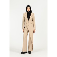 By Özlem Yazan Kendall Kruvaze Ceket & Yüksek Bel Klasik Pantolon Kadın Ikili Takım