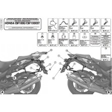 Givi  Gıvı PL208 Honda Cbf 1000 - Cbf 1000ST (10-14) Yan Çanta Taşıyıcı