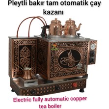 Allians 2 Demlikli Bakır Çay Ocağı, Elektrikli, Tuğra Model, Şık ve Dayanıklı