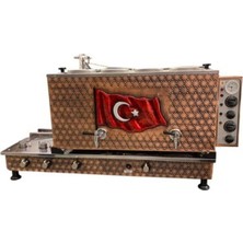 Allians Bakır Çay Kazanı, Demlikli, Otomatik, Türk Bayraklı, Geleneksel Tasarım