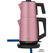 Allians Yudum Sedef Pembe Çelik Çay Makinesi ve Su Isıtıcı 2200W