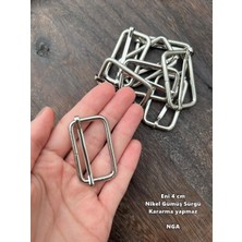 Nga's 20 Adet Kaliteli Kararmaz Çanta Askısı Boy Ayarlama Sürgüsü Tokası (4 Cm)