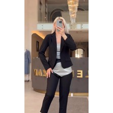 By Özlem Yazan Kruvaze Ceket Havuç Pantolon Kadın Ikili Takım