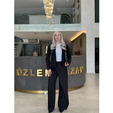 By Özlem Yazan Kendall Kruvaze Ceket & Yüksek Bel Klasik Pantolon Kadın Ikili Takım