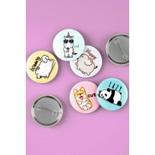 Sevimli Hayvanlar 5'li Rozet Seti