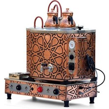 Allians Iki Demlikli Bakır Çay Kazanı, Şık ve Dayanıklı Tasarım