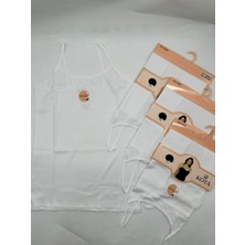 Kota 6420 Beyaz Ip Askı Kaşkorse Bayan Atlet