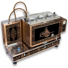 Allians Bakır Çay Kazanı Seti, Geleneksel ve Şık Tasarım, Sağlam ve Dayanıklı