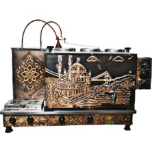 Allians 3'lü Bakır Çay Ocağı, Doğalgazlı Çay Kazanı, Semaver, Boğaziçi Mod