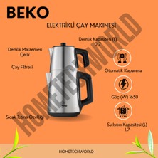 Beko 1650W Su Isıtıcı ve Çay Makinesi, 1.7l Demlik, 0.7l Çay Kapasitesi