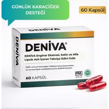 Deniva Enginar Ekstresi, Deve Dikeni, Kolin ve Alfa Lipoik Asit Içeren Takviye Edici Gıda 60 Kapsül