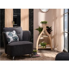 Kzy Mobilya Lucy Saksılık-Çiçeklik-Dekoratif Yan Sehpa-Atlantik Çam