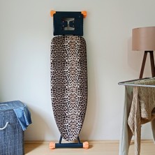 Feyza Design Büyük Boy Ipli Keçe Ütü Masası Kılıfı 55X140CM Leopar Desenli