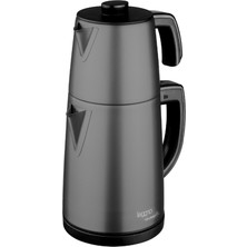 Allians Siyah Cam Demlikli Çay Makinesi, Pratik ve Şık Çay Demleme Cihazı